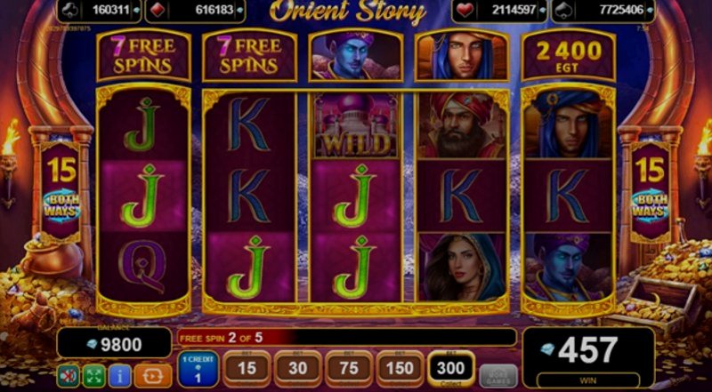 Играть Orient Story от Amusnet Interactive в казино 1Win