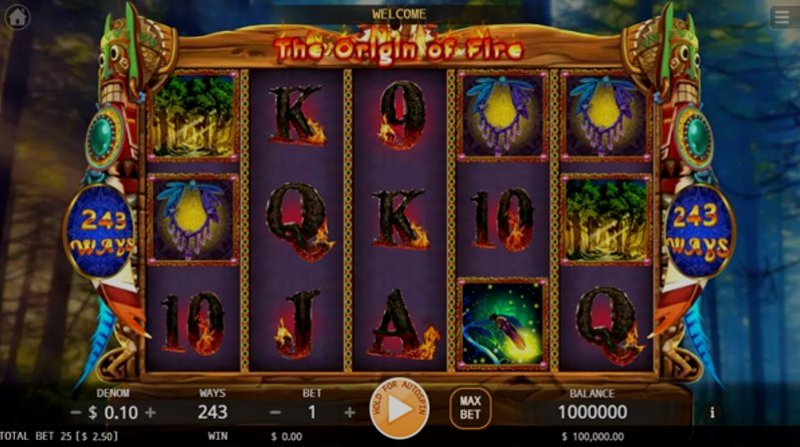 Играть Origin Of Fire от Kagaming в казино 1Win