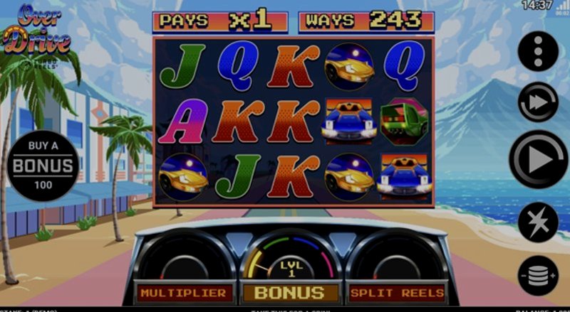 Играть Overdrive with Turbo Reels от Rogue в казино 1Win