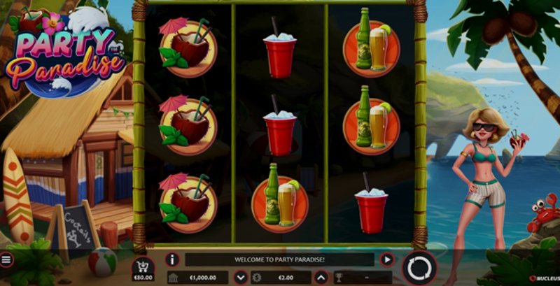 Играть Party Paradise от Nucleus Gaming в казино 1Win