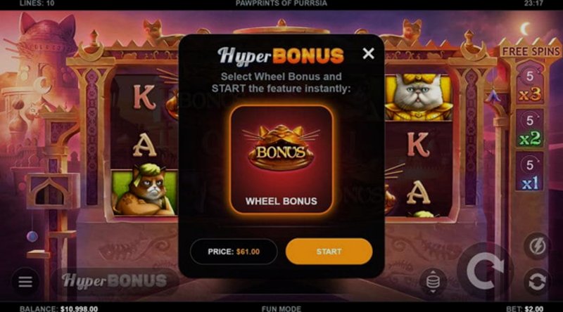 Играть Pawprints of Purrsia от Kalamba в казино 1Win
