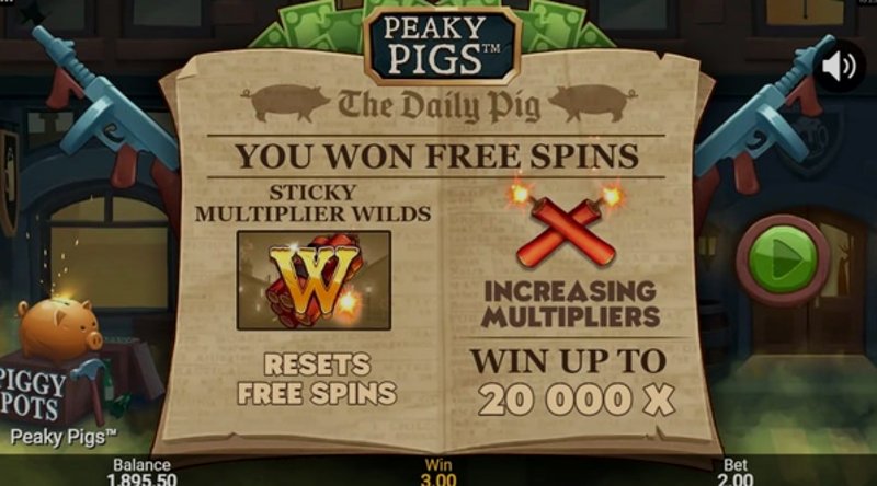 Играть Peaky Pigs от Games Global в казино 1Win