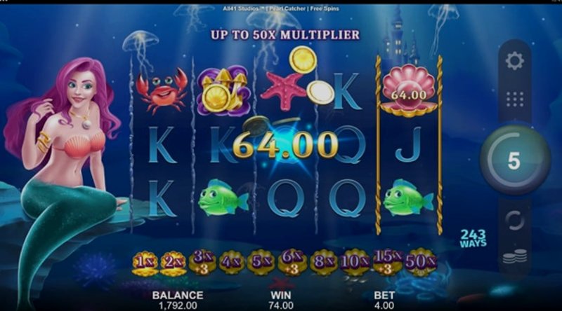 Играть Pearl Catcher от Microgaming в казино 1Win