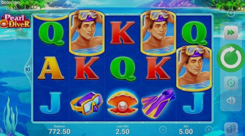 Играть Pearl Diver от Booongo в казино 1Win