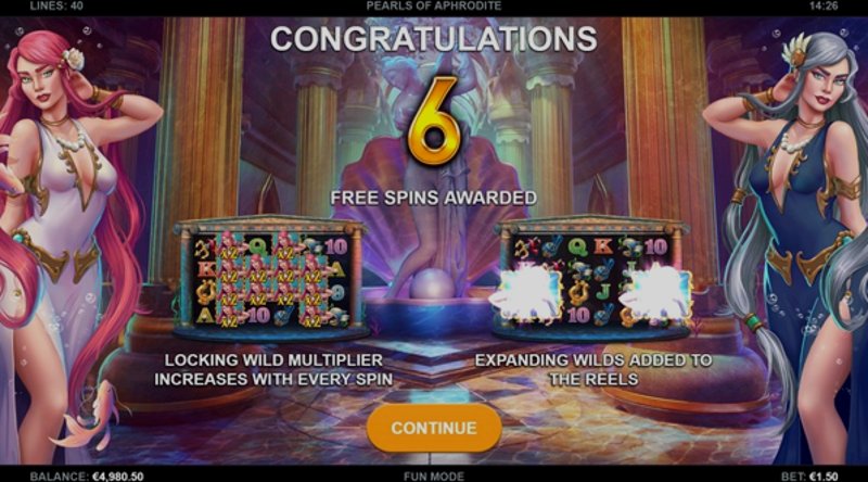 Играть Pearls of Aphrodite от Kalamba в казино 1Win