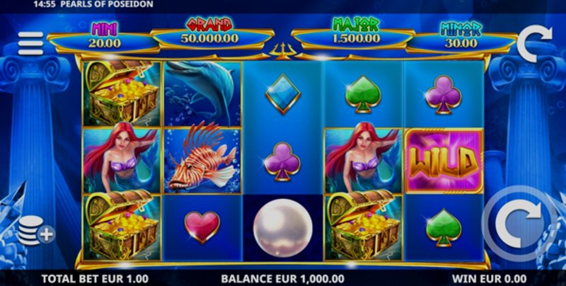 Играть Pearls of Poseidon от Leander в казино 1Win