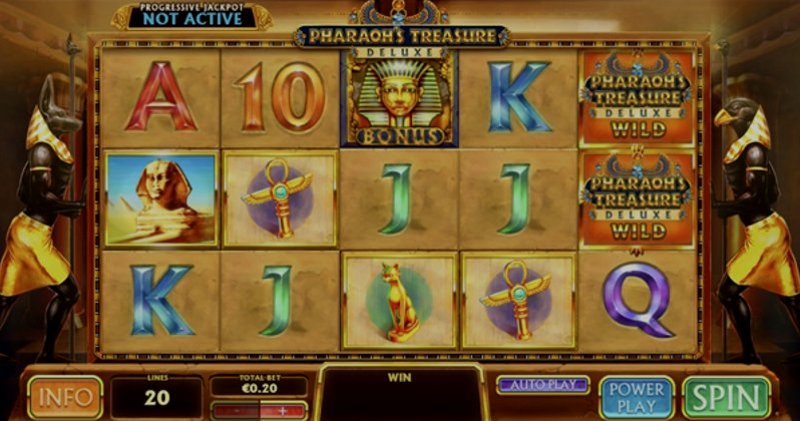 Играть Pharaohs Treasure Deluxe от Playtech в казино 1Win