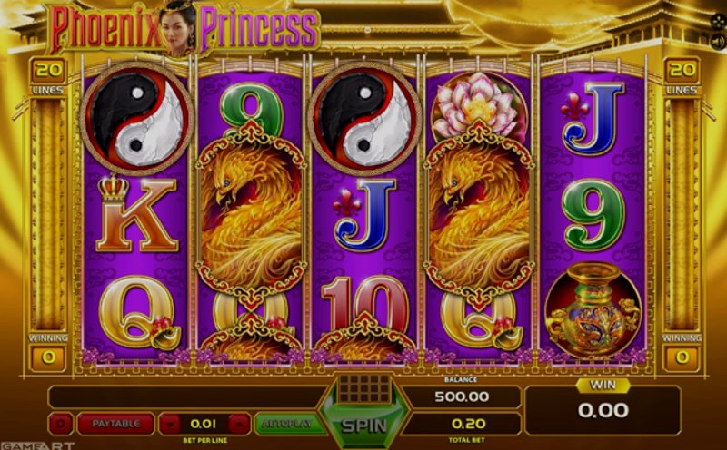 Играть Phoenix Princess от Gameart в казино 1Win