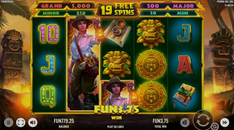 Играть Piedra del Sol от Platipus в казино 1Win