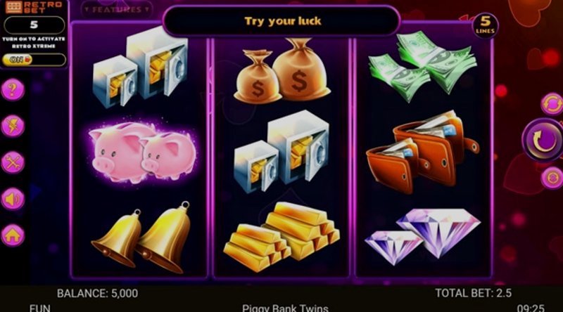 Играть Piggy Bank Twins от Retrogames в казино 1Win