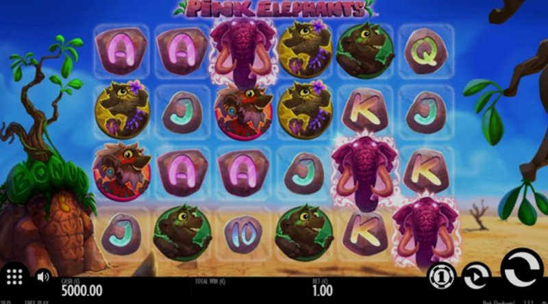 Играть Pink Elephants от Thunderkick в казино 1Win
