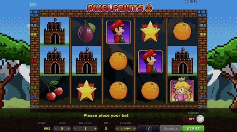 Играть Pixel Fruits 2D от 5 Men Gaming в казино 1Win