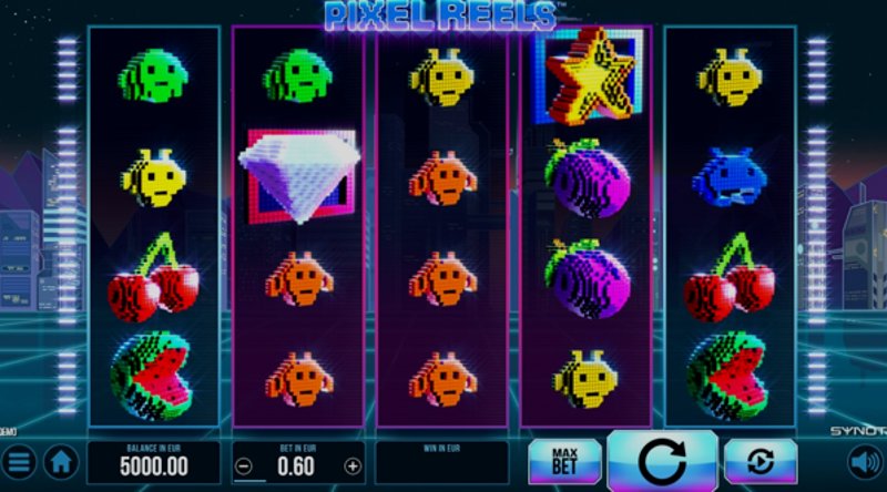 Играть Pixel Reels от Synot в казино 1Win