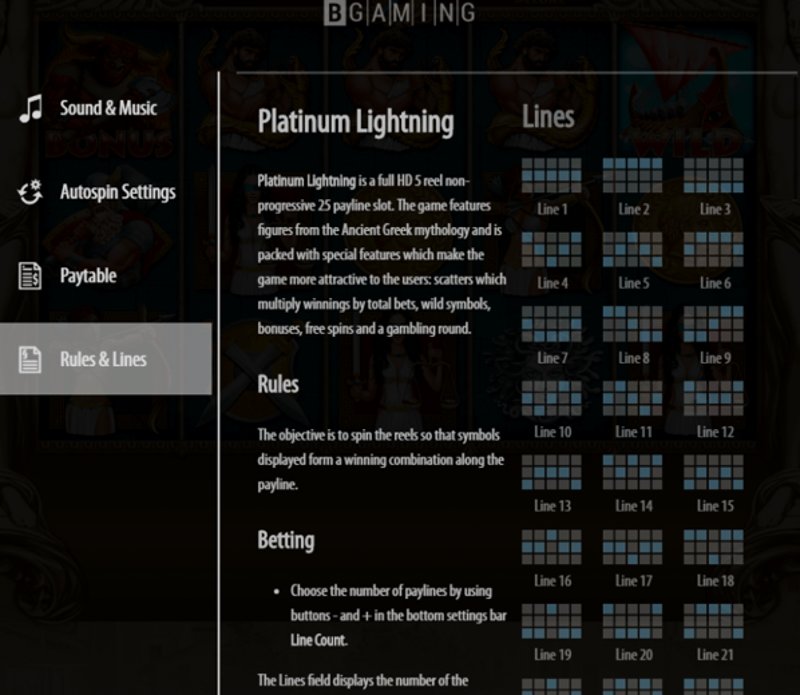 Играть Platinum Lightning от Bgaming в казино 1Win