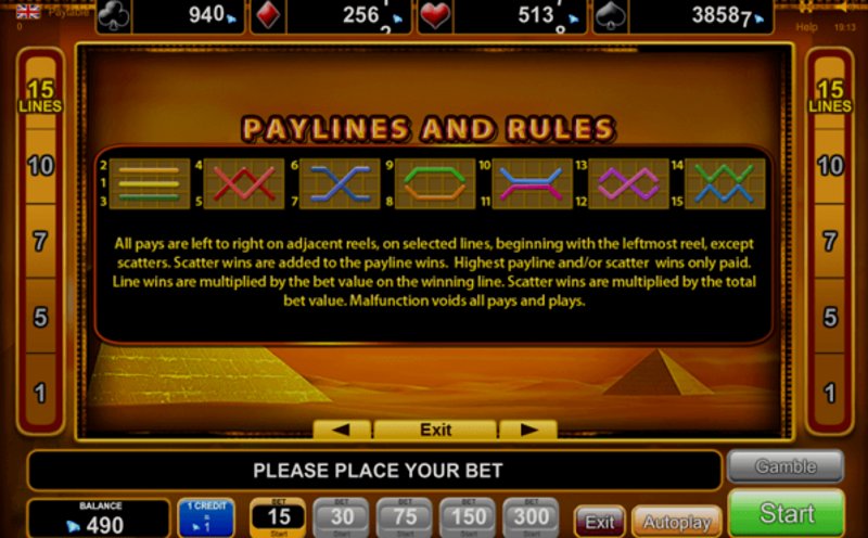 Играть Rise of RA от Amusnet Interactive в казино 1Win