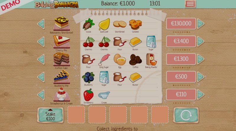 Играть Baking Bonanza от Slingo в казино 1Win