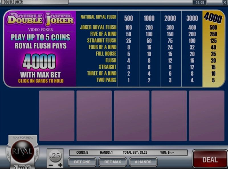 Играть Double Joker от Kalamba в казино 1Win