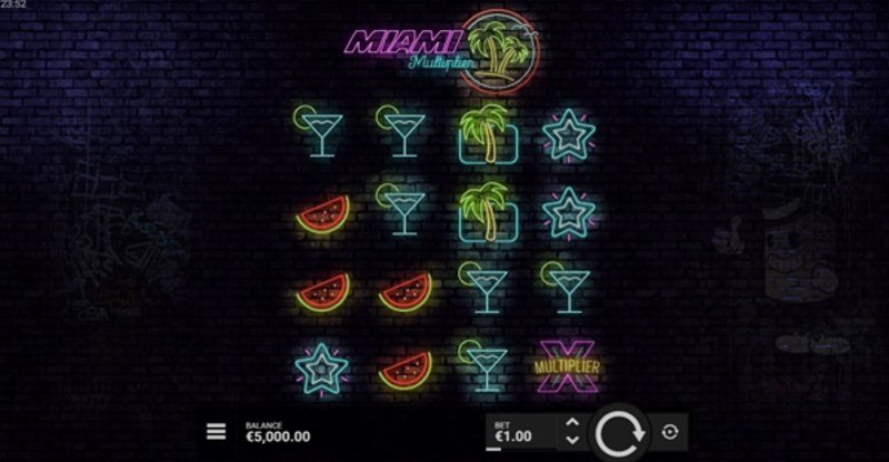 Играть Miami Multiplier от Hacksaw в казино 1Win
