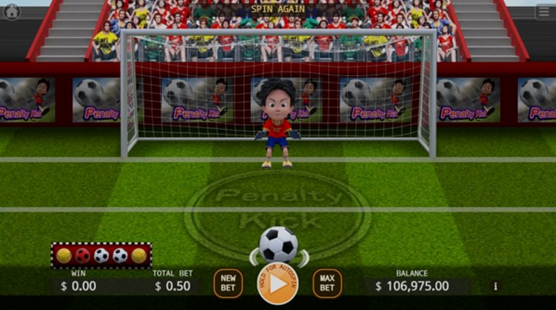 Играть Penalty Kick от Kaga в казино 1Win