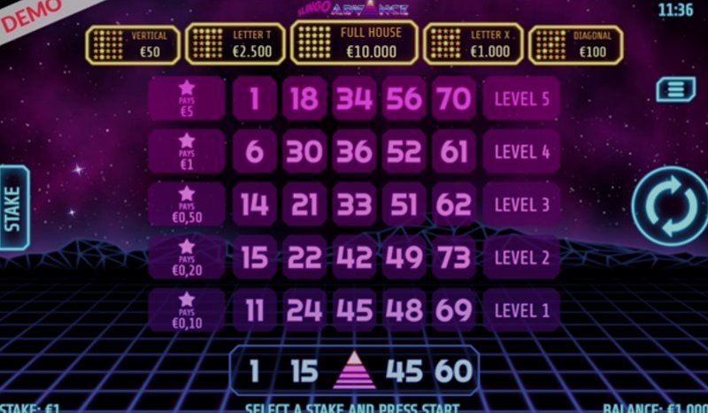 Играть Slingo Advance от Slingo в казино 1Win