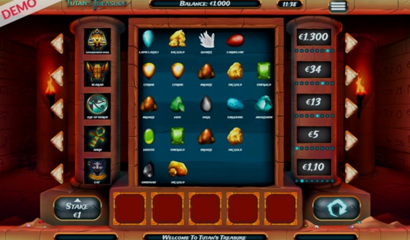 Играть Tutans Treasure от Slingo в казино 1Win