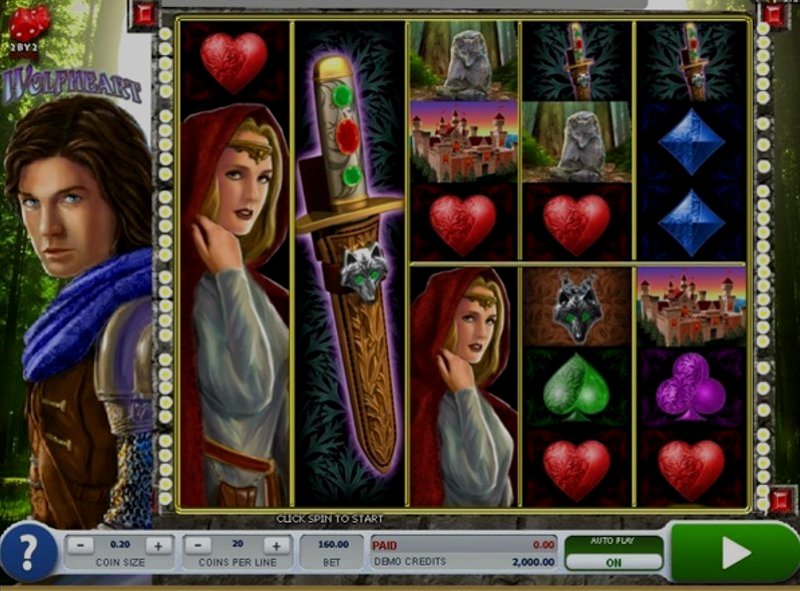 Играть Wolfheart от Playzido в казино 1Win
