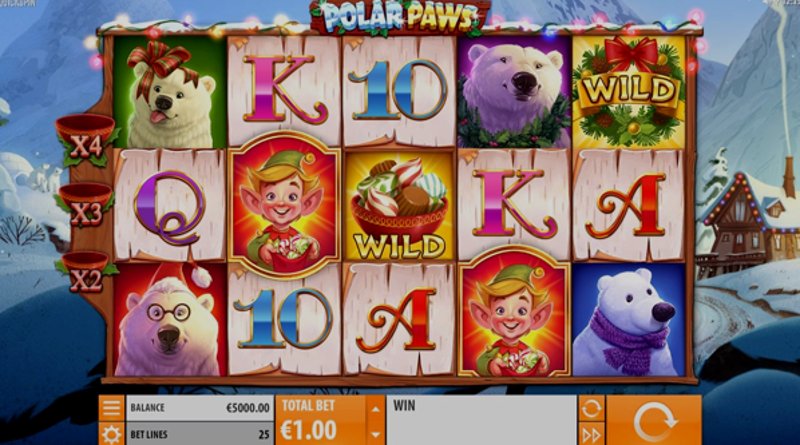 Играть Polar Paws от Quickspin в казино 1Win