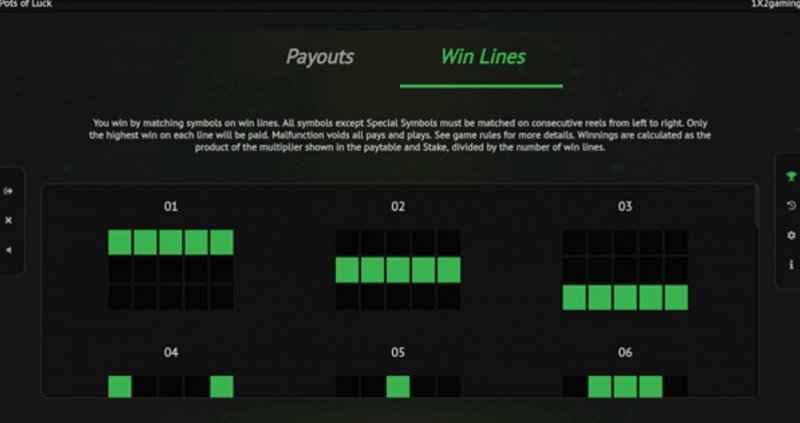 Играть Pots of Luck от 1x2gaming в казино 1Win