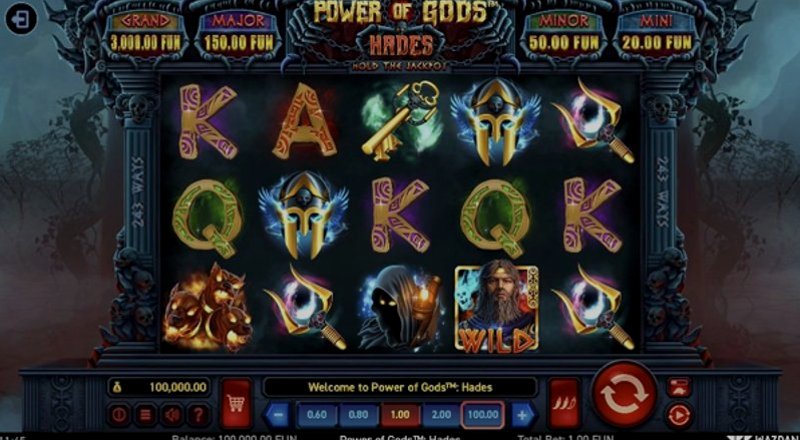 Играть Power of Gods: Hades от Wazdan в казино 1Win