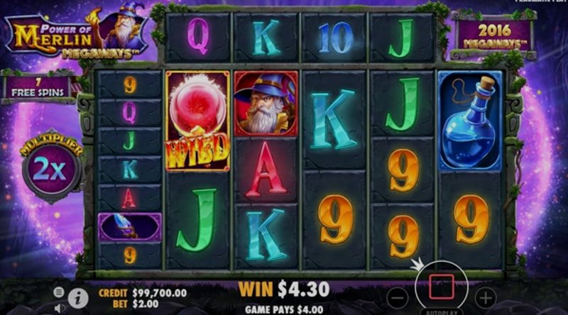 Играть Power of Merlin Megaways от Pragmatic в казино 1Win