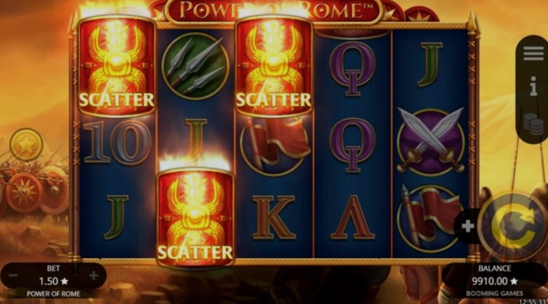 Играть Power of Rome от Booming в казино 1Win