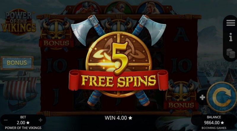 Играть Power of the Vikings от Booming в казино 1Win