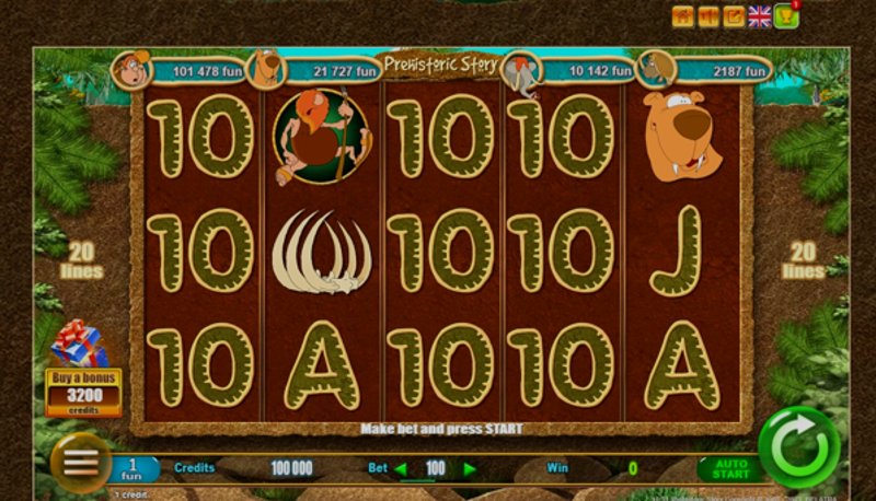 Играть Prehistoric Story от Belatra в казино 1Win
