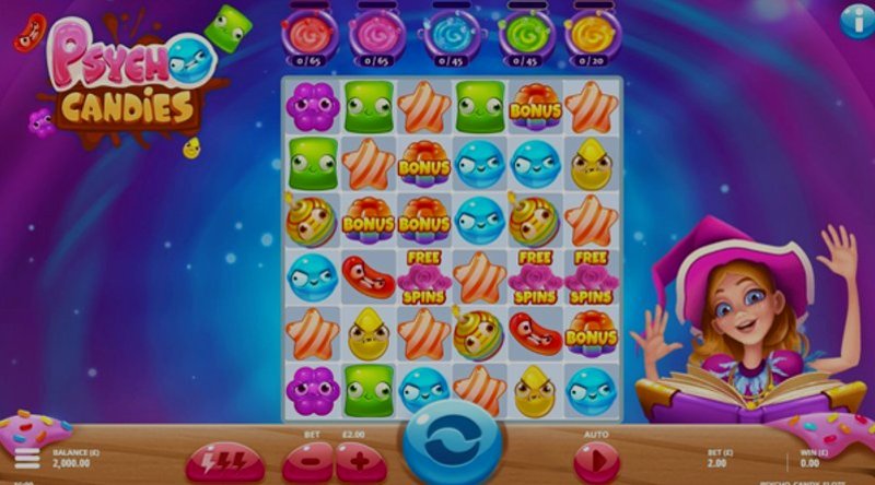 Играть Psycho Candies от Games Global в казино 1Win