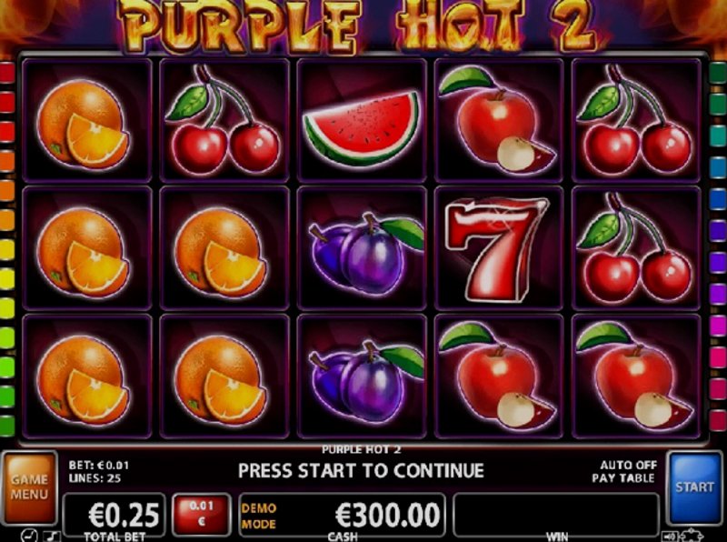 Играть Purple Hot 2 от Ct Interactive в казино 1Win