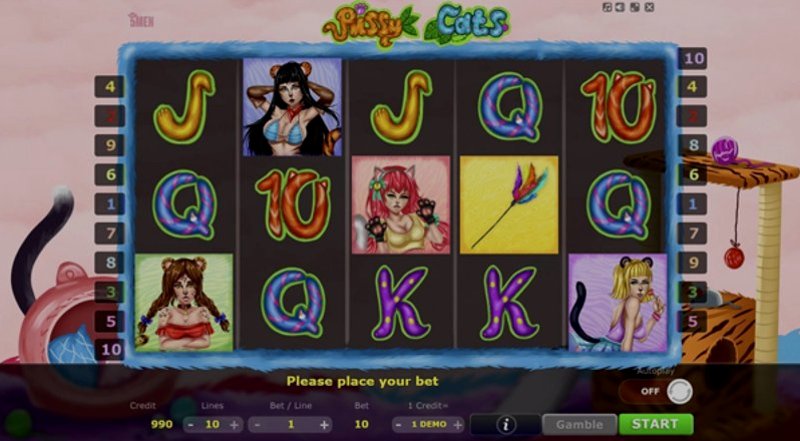 Играть Pussy Cats от 5 Men Gaming в казино 1Win