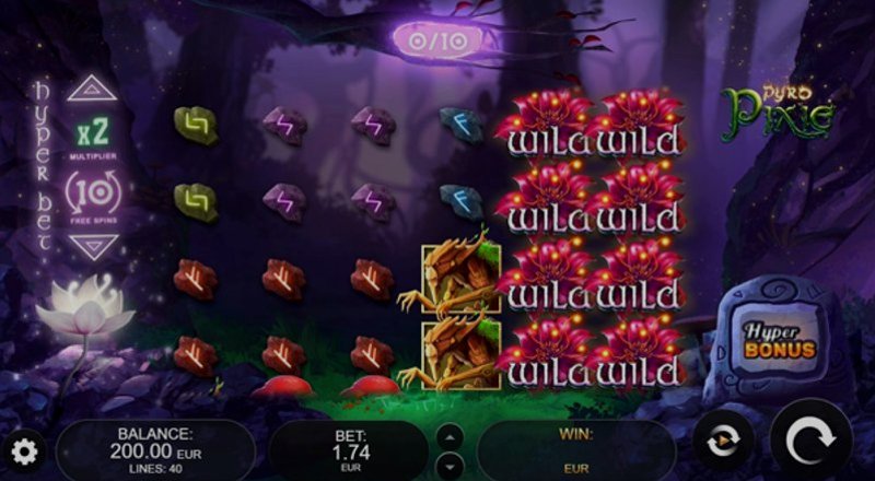 Играть Pyro Pixie от Kalamba в казино 1Win