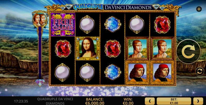 Играть Quadruple Da Vinci Diamonds от High5 в казино 1Win