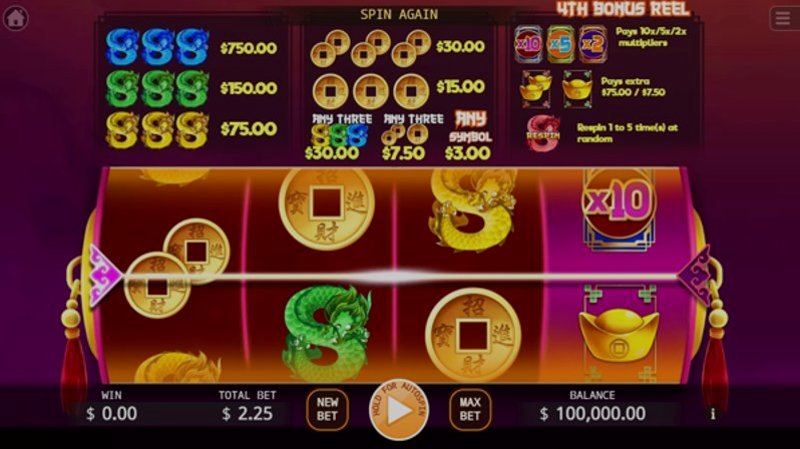Играть Quadruple Dragons от Kagaming в казино 1Win