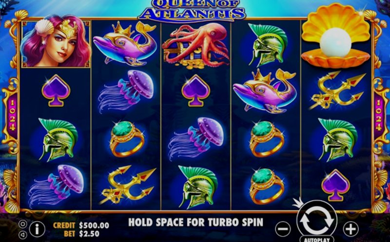 Играть Queen of Atlantis от Pragmatic в казино 1Win