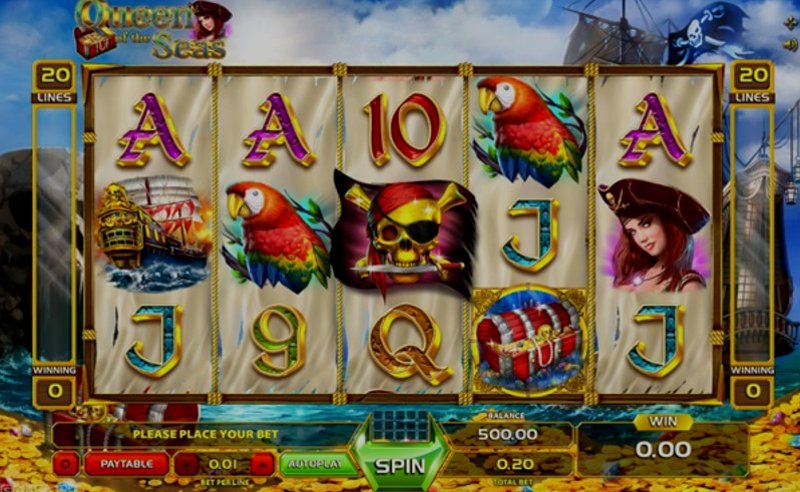 Играть Queen Of The Seas от Gameart в казино 1Win