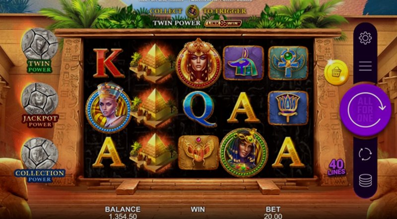 Играть Queens of Ra: Power Combo от Microgaming в казино 1Win