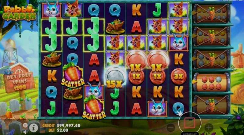 Играть Rabbit Garden от Pragmatic в казино 1Win