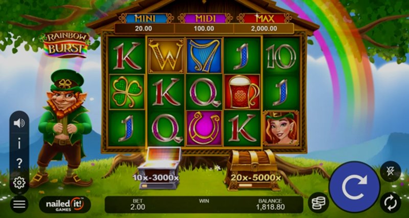 Играть Rainbow Burst от Games Global в казино 1Win