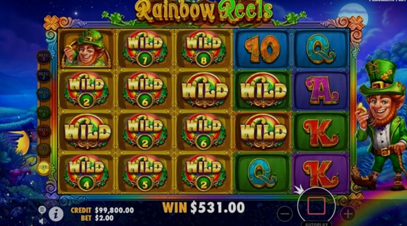 Играть Rainbow Reels от Pragmatic в казино 1Win