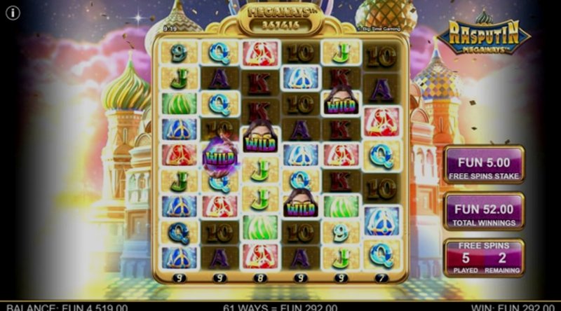 Играть Rasputin Megaways от Games Global в казино 1Win