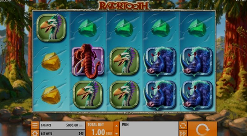 Играть Razortooth от Quickspin в казино 1Win