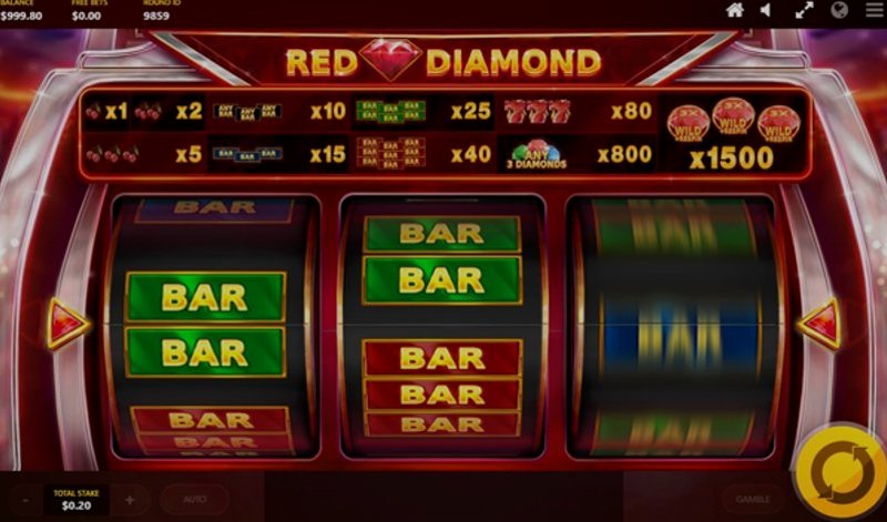 Играть Red Diamond от Red Tiger в казино 1Win