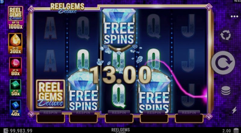 Играть Reel Gems Deluxe от Microgaming в казино 1Win