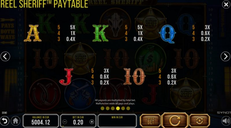 Играть Reel Sheriff от Synot в казино 1Win